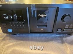 Sony CDP-CX355 Mega 300 CD Compact Disc Changer Player Storage Remote Open Box