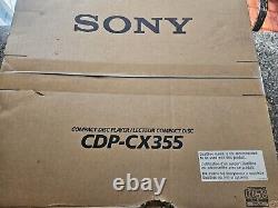 Sony CDP-CX355 Mega 300 CD Compact Disc Changer Player Storage Remote Open Box