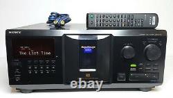 Sony CDP-CX355 Mega Storage 300CD CD Player Changer with Remote New Belts