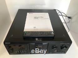 Sony CDP-CX355 Mega Storage CD Changer Compact Disc Player with Remote & Manual