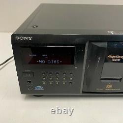 Sony CDP-CX355 Mega Storage Compact Disc 300 CD Changer Player Tested NO REMOTE