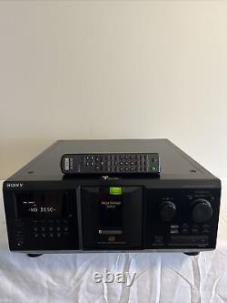 Sony CDP-CX355 Multi CD 300 Compact Disc Player With New Belts, Remote And Manual
