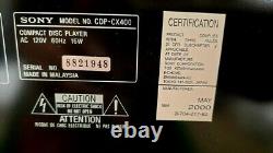 Sony CDP-CX400 400-disc CD changer/ player Open Box with original accessories