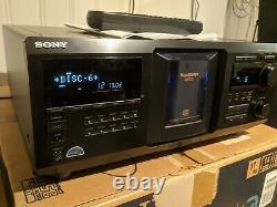 Sony CDP-CX400 400-disc Carousel CD changer player Excellent + Box + Remote