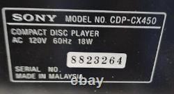 Sony CDP-CX450 400 CD Compact Disc Changer/Player! D