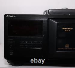 Sony CDP-CX455 400 CD Compact Disc Changer Player + Remote + TESTED / BELT NOISE
