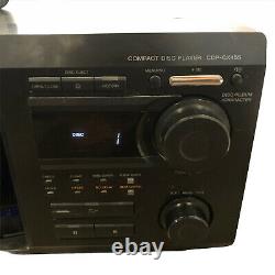 Sony CDP-CX455 400 Disc CD Changer Player With Remote, Cable, New Belts Tested Works