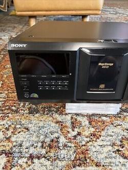 Sony CDP-CX455 Mega Storage 400 CD Disc Changer Player Tested Fully Functional