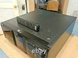 Sony CDP-CX455 MegaStorage 400 CD Changer Player & Remote New Belts See Video