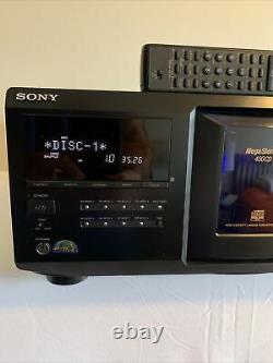 Sony CDP-CX455 MegaStorage 400 CD Changer Player & Remote with New Belts