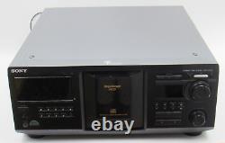 Sony CDP-CX455 MegaStorage 400 Disc CD Changer Table Player NEW BELTS TESTED