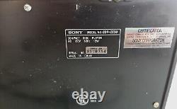 Sony CDP-CX50 Compact Disc CD Player 50 Disk+ 1 Storage Changer Black