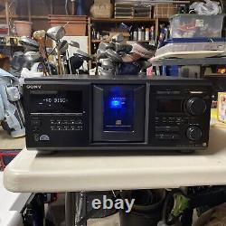 Sony CDP-M333ES 400-Disc CD Changer Player Tested & Working With Remote Nearly New