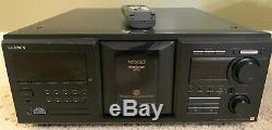 Sony CDP-M555ES 400 Disc CD Player Mega Changer with Remote TESTED