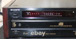 Sony Cdp-c85es 5 Disc Compact Disk Player CD Player Changer +remote