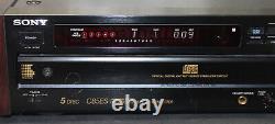 Sony Cdp-c85es 5 Disc Compact Disk Player CD Player Changer +remote