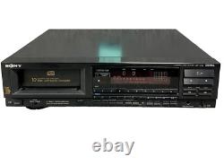 Sony Compact Disc Player CDP-C100, 10 Disc Changer, Dual D/A Converter System