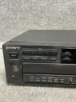 Sony Compact Disc Player CDP-C615, 5 Disc Changer, 1-Bit Pulse D/A Converter