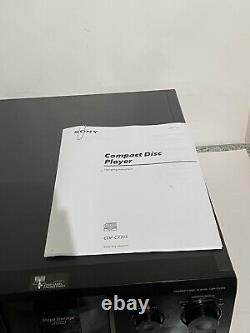Sony Compact Disc Player CDP-CX555ES Mega Storage 300 Disc Changer- New Belts