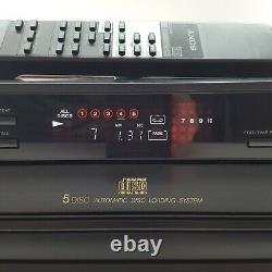 Sony Compact Disk Player CDP-C315 CD Player, Carrousel CD Player, Remote, Manual