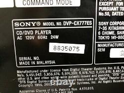 Sony DVP-CX777ES CD DVD Changer 400 Disc Player HiFi Stereo Program with Remote