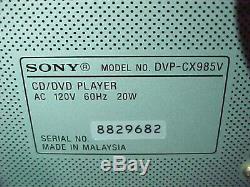 Sony DVP-CX985V 400-Disc CD/DVD Changer Player with Remote & Box