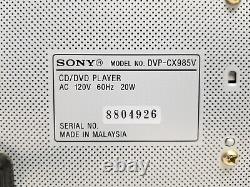 Sony DVP-CX985V Disc Explorer 400 CD/DVD Player Changer Parts