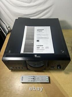 Sony DVP-CX995V CD/DVD Player Changer Disc Explorer 400 Manual HDMI Remote