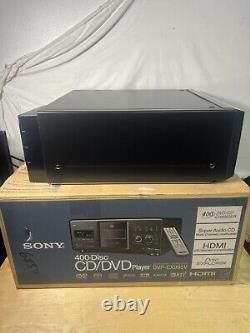 Sony DVP-CX995V CD/DVD Player Changer Disc Explorer 400 Manual HDMI Remote