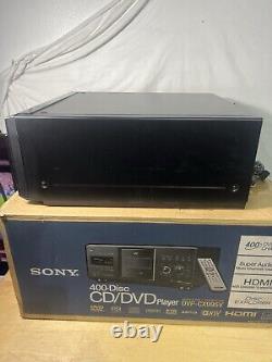 Sony DVP-CX995V CD/DVD Player Changer Disc Explorer 400 Manual HDMI Remote