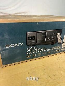 Sony DVP-CX995V Mega CD/DVD Player Changer 400 Disc Explorer Black Corded HDMI