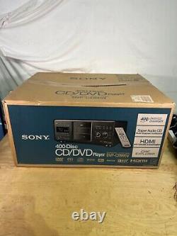 Sony DVP-CX995V Mega CD/DVD Player Changer 400 Disc Explorer Black Corded HDMI