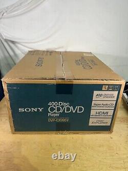 Sony DVP-CX995V Mega CD/DVD Player Changer 400 Disc Explorer Black Corded HDMI