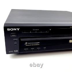 Sony DVP-NC600 DVD CD Player 5 Disc Changer with Manual Remote AV Cables TESTED