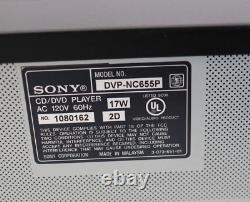 Sony DVP-NC655P 5 Disc CD DVD Changer Player Bundle with AV to HDMI Converter