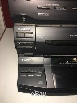 Sony LBT-D590 Compact Disc Deck Player Stereo System 5 CD Changer Dual Cassette