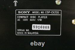 Sony Mega Storage 200 Disc CD Player Changer CDP-CX235 Carousel