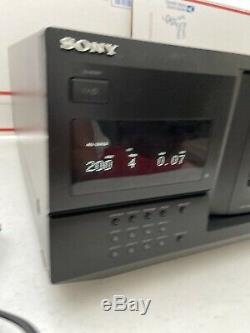 Sony Mega Storage 200 Disc CD Player Changer CDP-CX235 New Belt And Cleaned