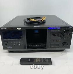 Sony Mega Storage 400 Disc CD Changer Player CDP-CX400 WithRemote NEW BELTS Tested