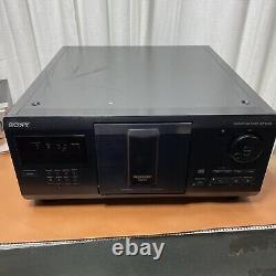 Sony MegaStorage 200-Disc CD Player Changer CDP-CX225 TESTED WORKING / NO REMOTE