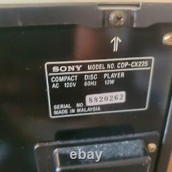 Sony MegaStorage 200-Disc CD Player Changer CDP-CX225 TESTED WORKING WITH REMOTE