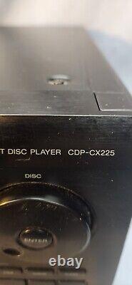 Sony MegaStorage MULTI 200-Disc CD Player Changer CDP-CX225 NO Remote TESTED