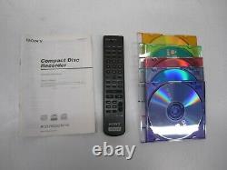 Sony RCD-W500C 5 Compact Disc CD Changer Player Recorder With Remote & 5 Blanks