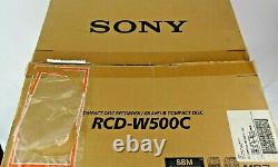 Sony RCD-W500C Compact Disc Recorder 5 CD Player Disc Changer New Open Box