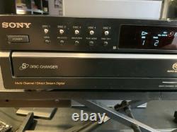 Sony SCD-CE595 5-Disc Super Audio CD Changer SA 5.1 Ch Player with Remote