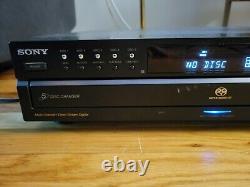 Sony SCD-CE595 Super Audio CD 5 Disc Carousel Changer Player with Original Remote