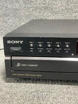 Sony SCD-CE595 Super Audio CD/SACD 5 Disc Carousel Changer Player WithO Remote