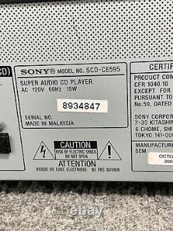 Sony SCD-CE595 Super Audio CD/SACD 5 Disc Carousel Changer Player WithO Remote