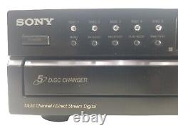 Sony SCD-CE595 Super Audio SACD/CD Player 5-Disc Changer Carousel with OEM Remote