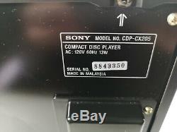 Sony compact disc player CDP-CX-205/ 200 CD Changer MegaStorage Working Great